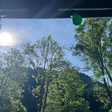 Grande Caravane Avec Auvent Au Milieu Du Parc Naturel Des Pyrenees
