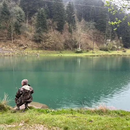 Grande Caravane Avec Auvent Au Milieu Du Parc Naturel Des Pyrenees Camping *